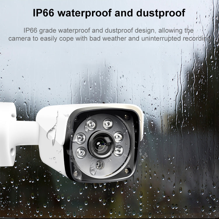 A8B3 / Kit 8CH 1080N Surveillance DVR System and 720P 1.0MP HD Weatherproof Bullet Camera, Support Infrared Night Vision & P2P & Phone Remote Monitor, A8B3 / Kit 8CH White