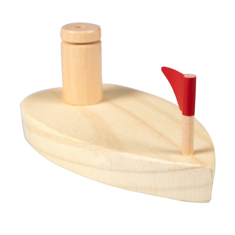 Baby Toys Wooden Balloon Boat Balloon Powered Boat Child Wooden Bath Toys, Wooden Balloon Boat