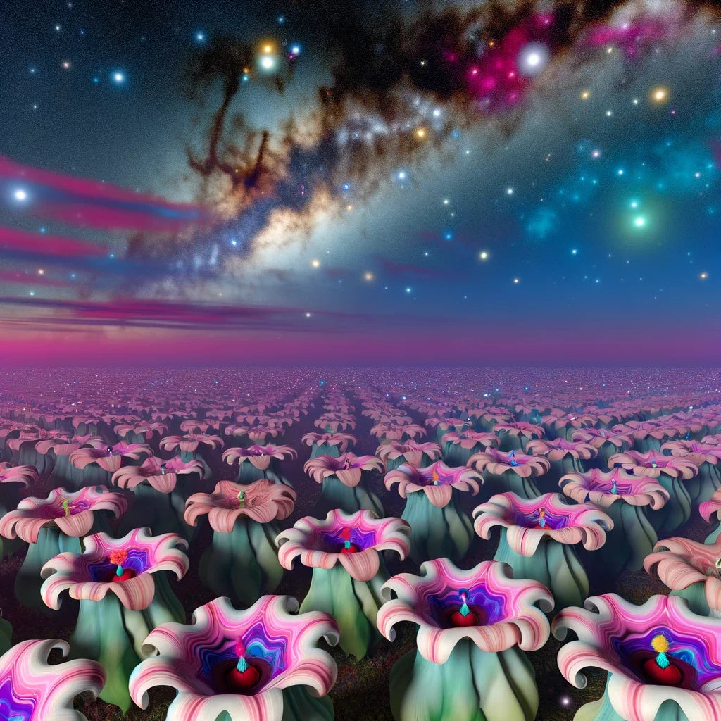 Nebula Bloom Cotton Cushion