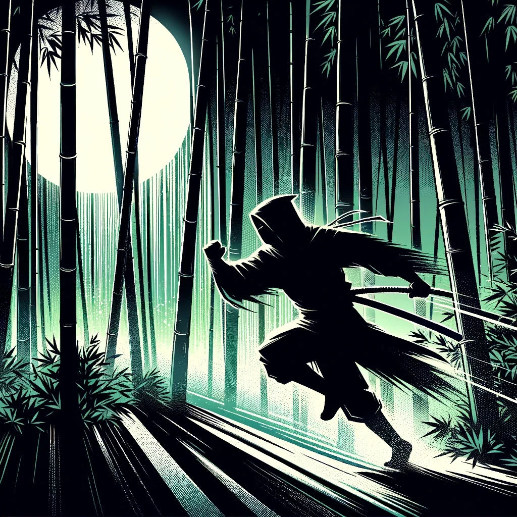 Ninja Moonlight Cotton Cushion