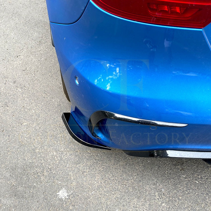 Gloss Black Rear Bumper Spats for Mercedes Benz W176 A Class AMG model 13-18