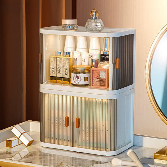 Yeya Simple and Creative Desktop Organizing Cosmetics Storage Box Living Room Entrance Desk Can Be Stacked with Makeup Storage
