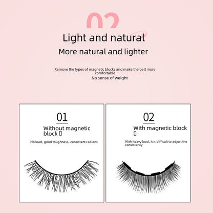 Magic Beauty Glue-free Self-adhesive False Eyelashes Studio Supernatural Simulation False Eyelashes Quick Sticker Double Glue Eyelashes