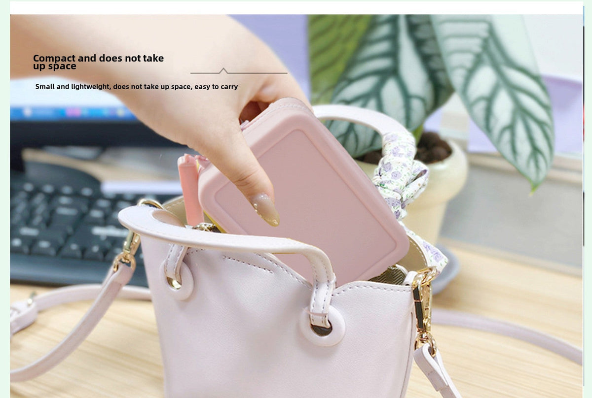 Silicone Rectangular Coin Purse Thickened Small Bag Coin Internet-famous Key Case Headset Storage Certificate Multi-purpose Bag