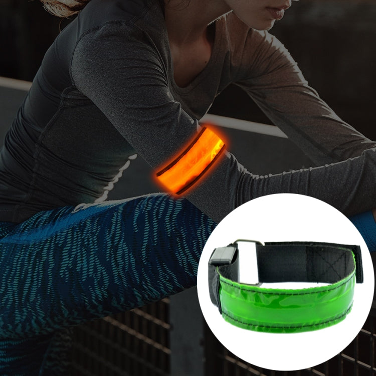 LED Flash Safety Reflective Nylon Light Rechargeable Sports Wrist Belt, Rechargeable Green, Rechargeable Blue, Rechargeable Red, Rechargeable Yellow