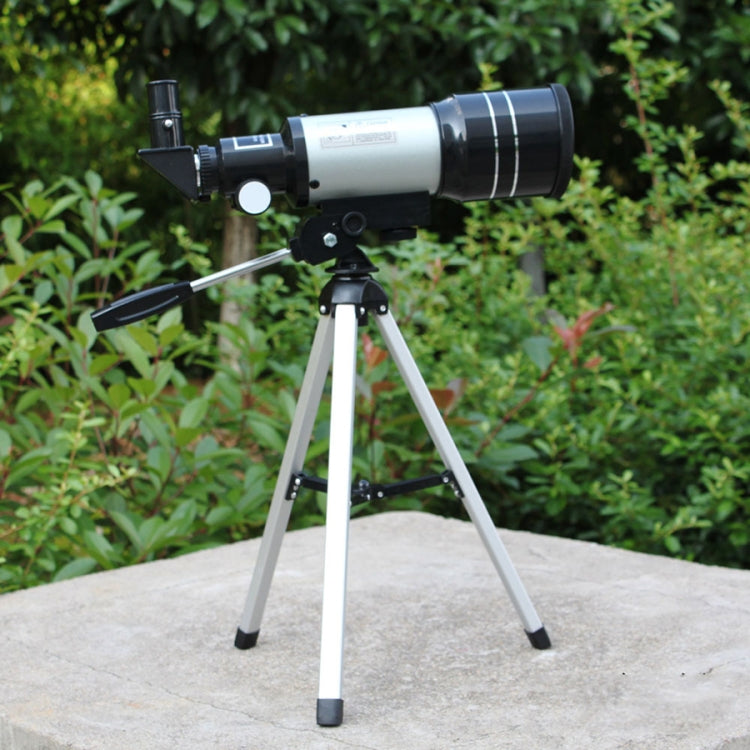 F30070M Portable Professional High Definition High Times Espace Astronomical Telescope Spotting Scope with Tripod(Silver), F30070M