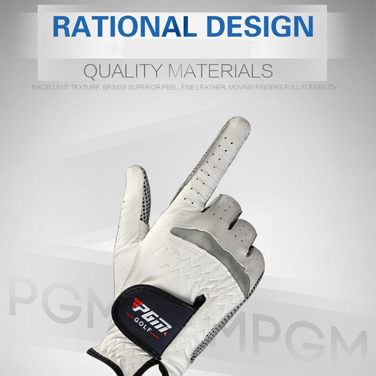 PGM Left Hand Sheepskin Anti-slip Particle Golf Men Gloves, Size: 24#, Size: 24#
