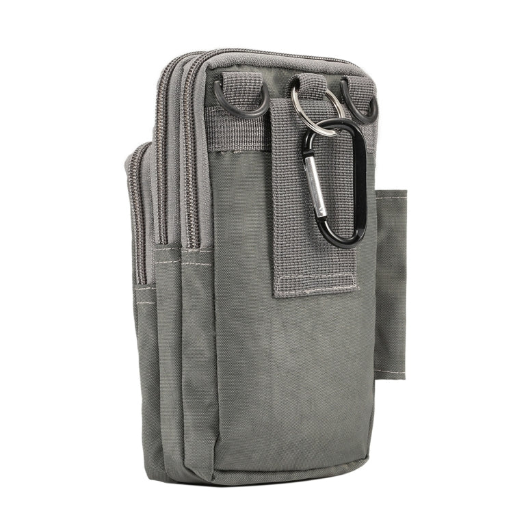 Outdoor Phone Carrying Case Pouch Nylon Crossbody Shoulder Cell Phone Holster Waist Belt Wallet Bag with Carabiner