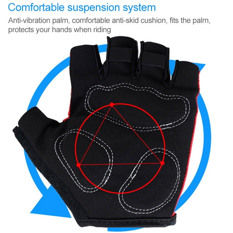BaseCamp BC-204 Bicycle Half Finger Gloves Lycra Fabric Cycling Gloves, Size: M, Size: M