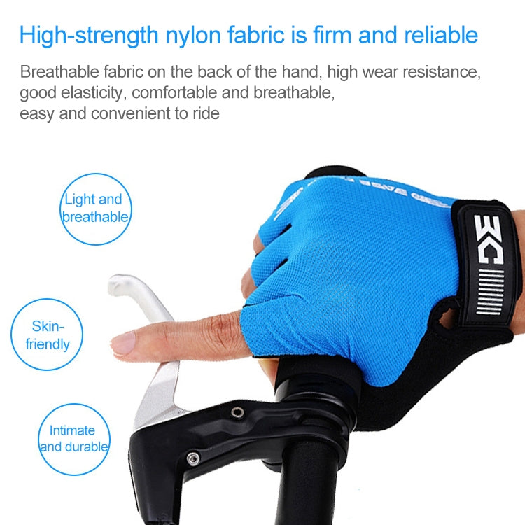 BaseCamp BC-204 Bicycle Half Finger Gloves Lycra Fabric Cycling Gloves, Size: M, Size: M