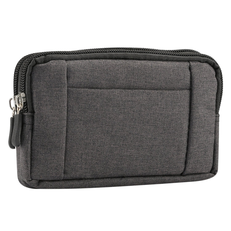 Sports Denim Universal Phone Bag Waist Bag for 5.5~6.3 inch Smartphones, Size: L, L