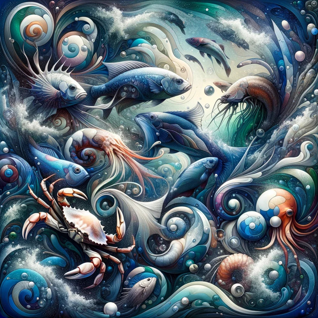 Oceanic Elegance Canvas