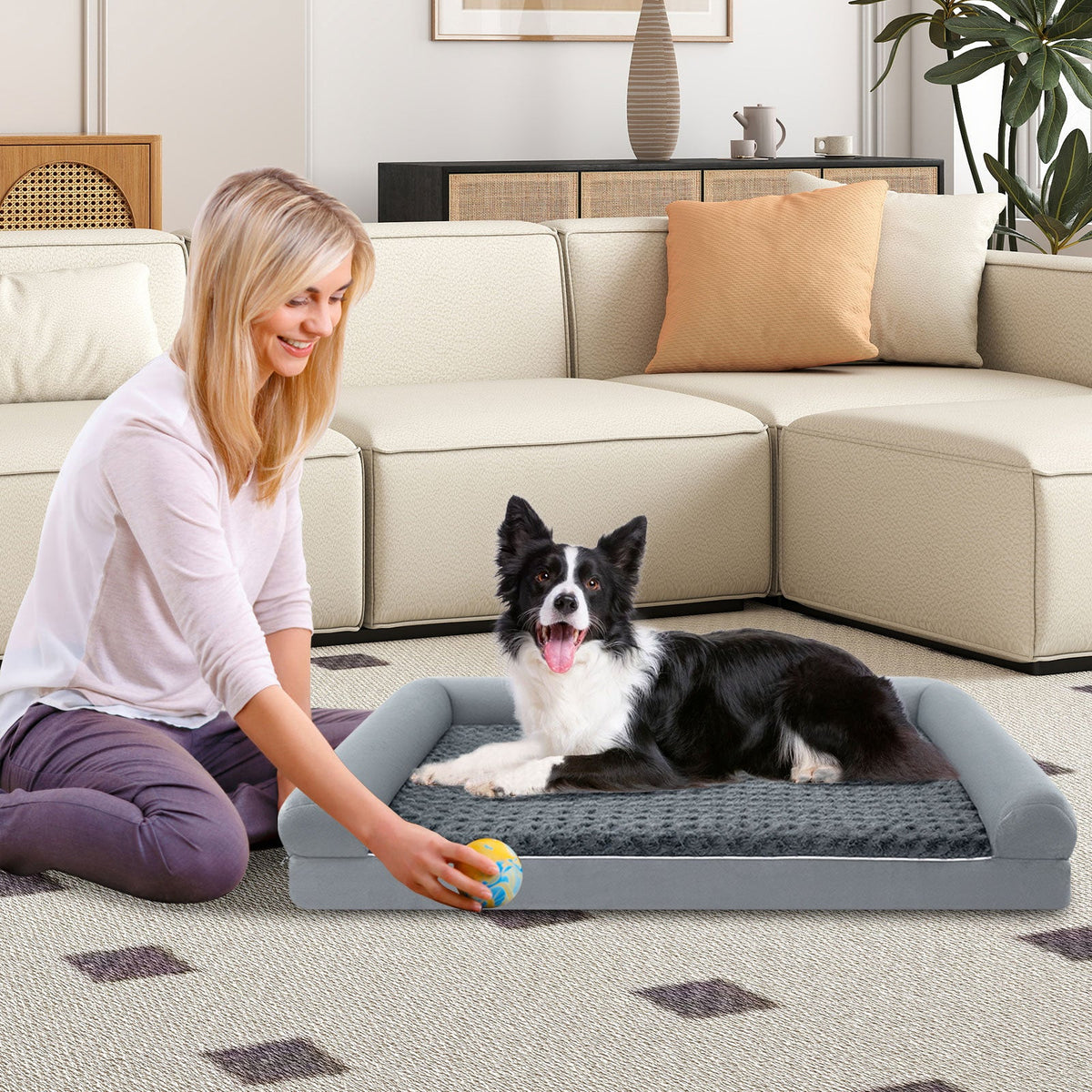 Orthopedic Foam Dog Bed L Sized Large Pet Bed-L