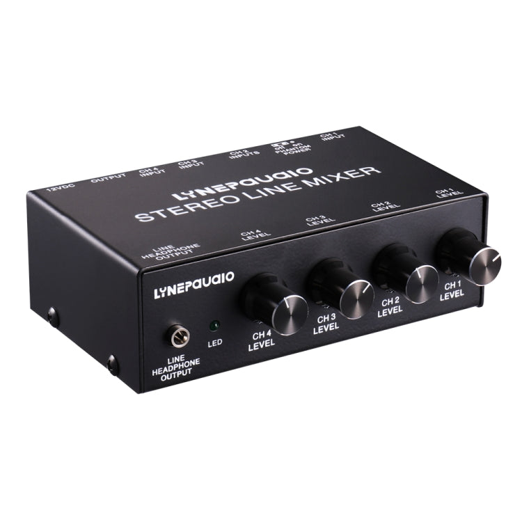 LINEPAUDIO B895 Five-channel Stereo Microphone Mixer with Earphone Monitoring