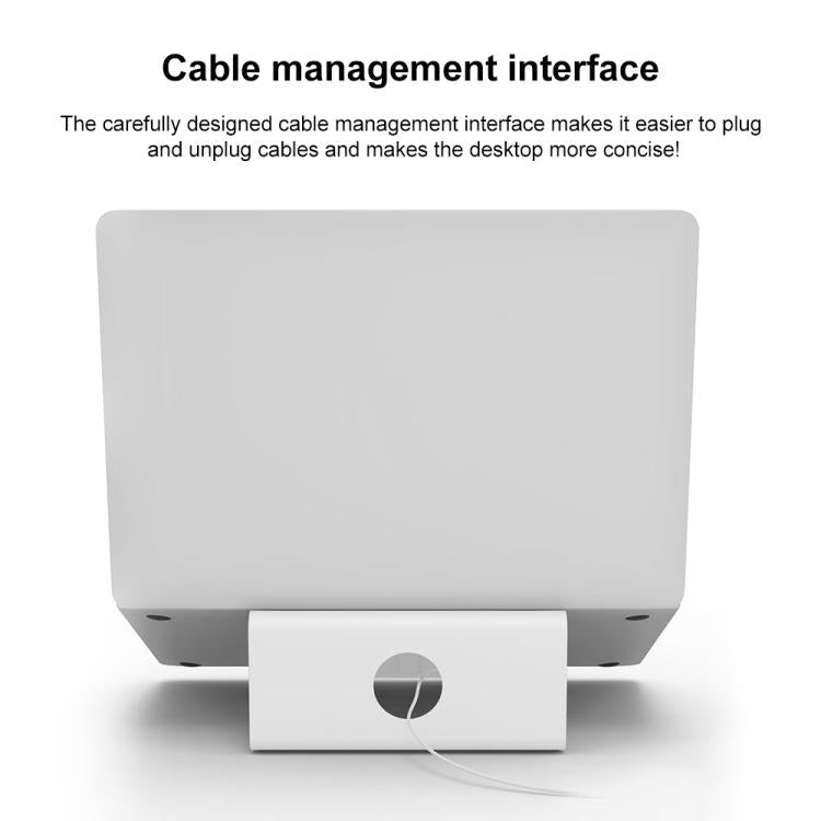 Aluminum Cooling Stand for Laptop, Suitable for Mac Air, Mac Pro,  iPad, and Other 11-17 inch Laptops, Aluminum Stand Grey