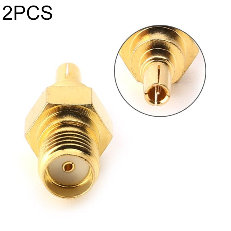 2 PCS SMA Female to CRC9 Male RF Coaxial Connector, SMA Female to CRC9 Male