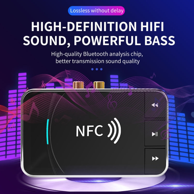 N100 NFC Desktop Bluetooth 5.0  Receiver & Transmitter Car Bluetooth Speaker Audio Adapter, N100