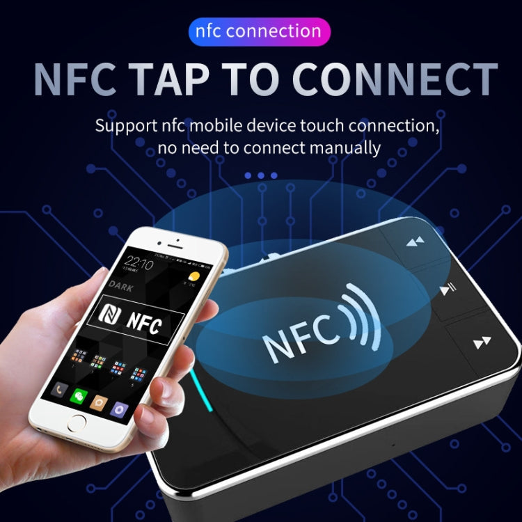 N100 NFC Desktop Bluetooth 5.0  Receiver & Transmitter Car Bluetooth Speaker Audio Adapter, N100