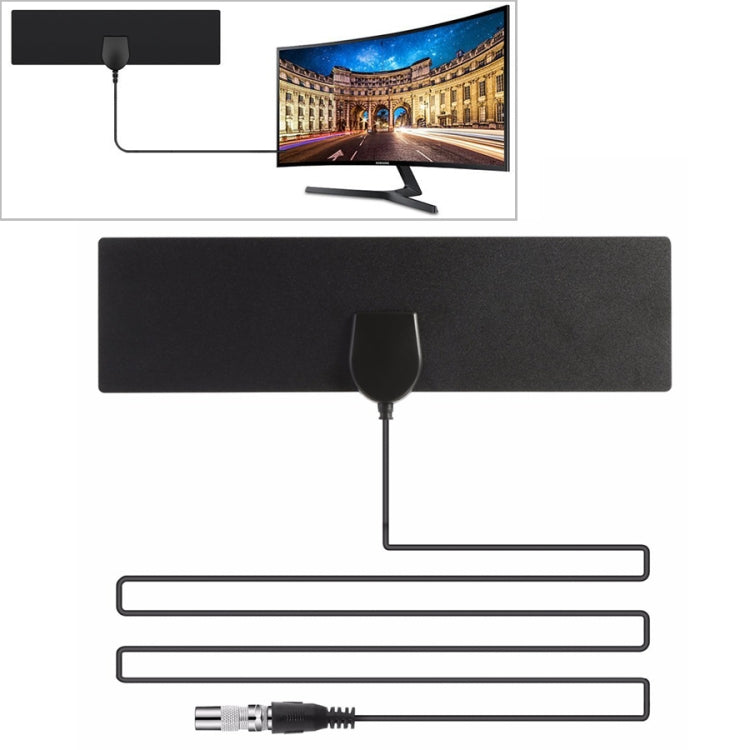 25 Miles Range 28dBi High Gain Amplified Digital HDTV Indoor Outdoor TV Antenna with 3.7m Coaxial Cable & IEC Adapter, 25 Miles 28dBi
