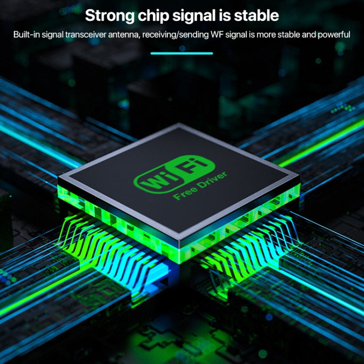 1300Mbps 5G Wireless Network Card Gigabit Dual Band Driver-free USB WiFi Receiver, 1300Mbps 5G