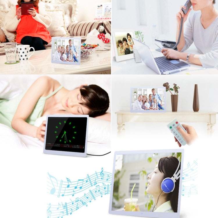 13 inch LED Display Digital Photo Frame with Holder & Remote Control, Allwinner F16, Support SD / MS / MMC Card and USB, 13 inch/F16