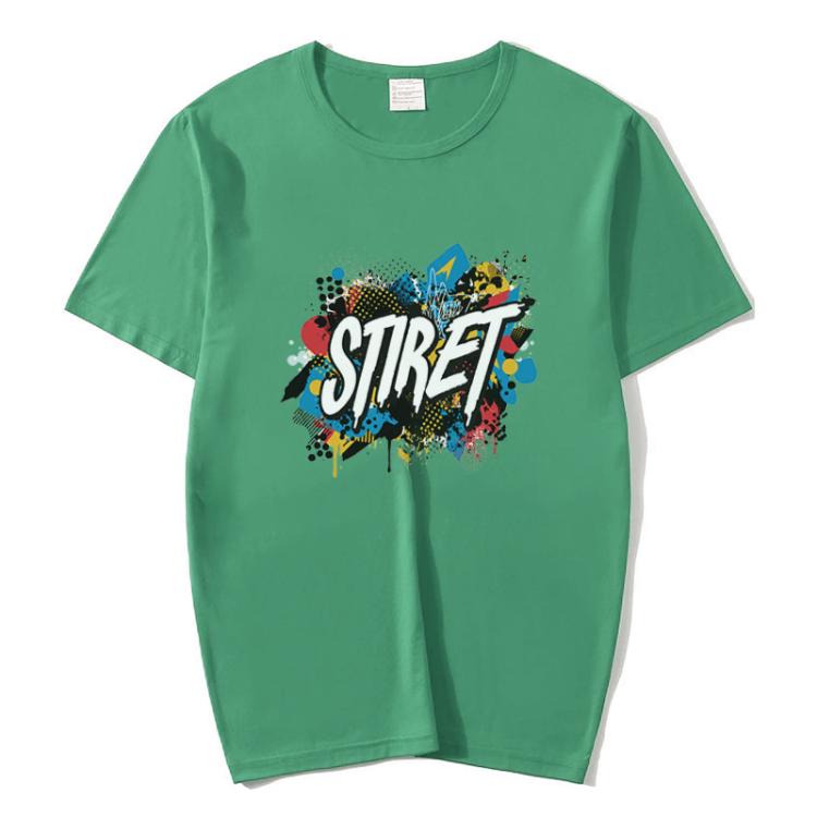 Round Neck Modal Short Sleeve T-shirt Custom Made Print Your Demand, Size: L, L, POD T-shirt