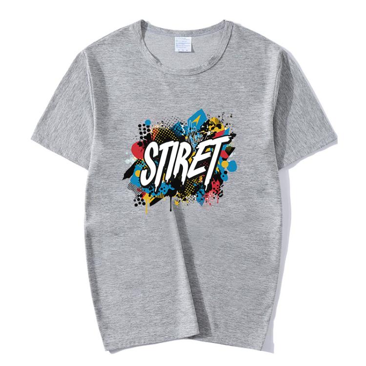 Round Neck Modal Short Sleeve T-shirt Custom Made Print Your Demand, Size: L, L, POD T-shirt