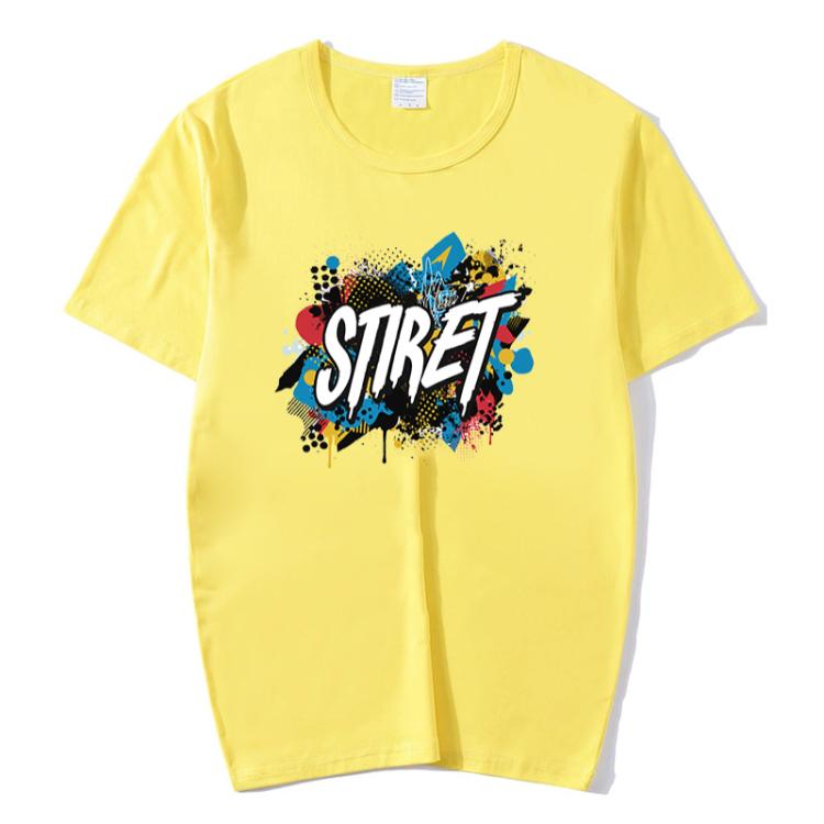 Round Neck Modal Short Sleeve T-shirt Custom Made Print Your Demand, Size: L, L, POD T-shirt