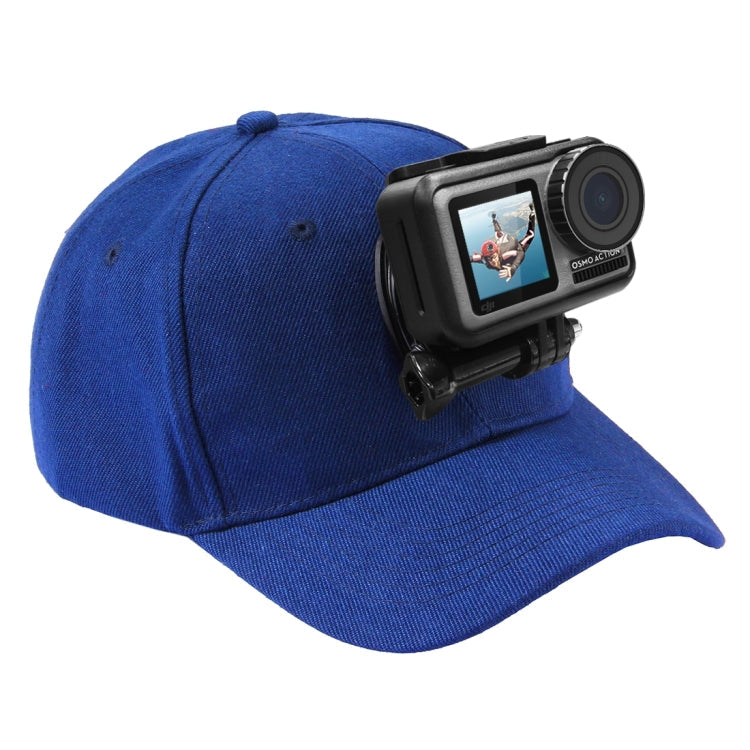 PULUZ Baseball Hat with J-Hook Buckle Mount & Screw for GoPro, DJI OSMO Action and Other Action Cameras, Baseball Hat Black Color, Baseball Hat Red Color, Baseball Hat Dark Blue Color