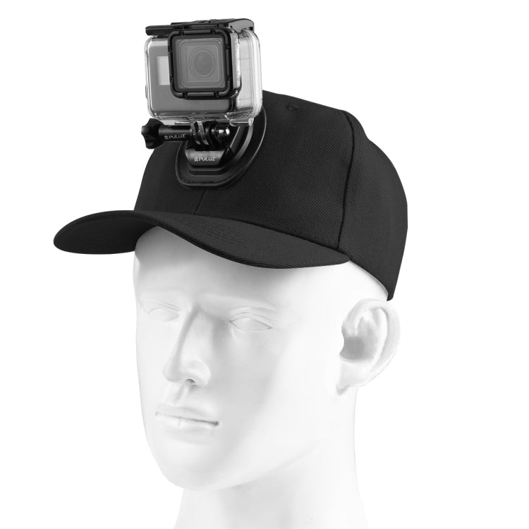 PULUZ Baseball Hat with J-Hook Buckle Mount & Screw for GoPro, DJI OSMO Action and Other Action Cameras, Baseball Hat Black Color, Baseball Hat Red Color, Baseball Hat Dark Blue Color