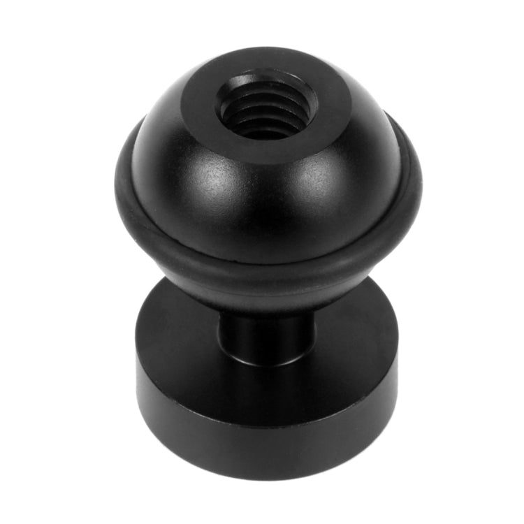 PULUZ CNC Aluminum Ball Head Adapter Mount for GoPro, Insta360, DJI and Other Action Cameras, Diameter: 2.5cm, CNC Aluminum (Black)