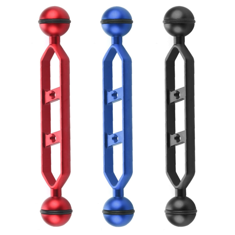 PULUZ 7.0 inch 17.7cm Aluminum Alloy Dual Balls Arm, Ball Diameter: 25mm, 7.0 inch (Blue)