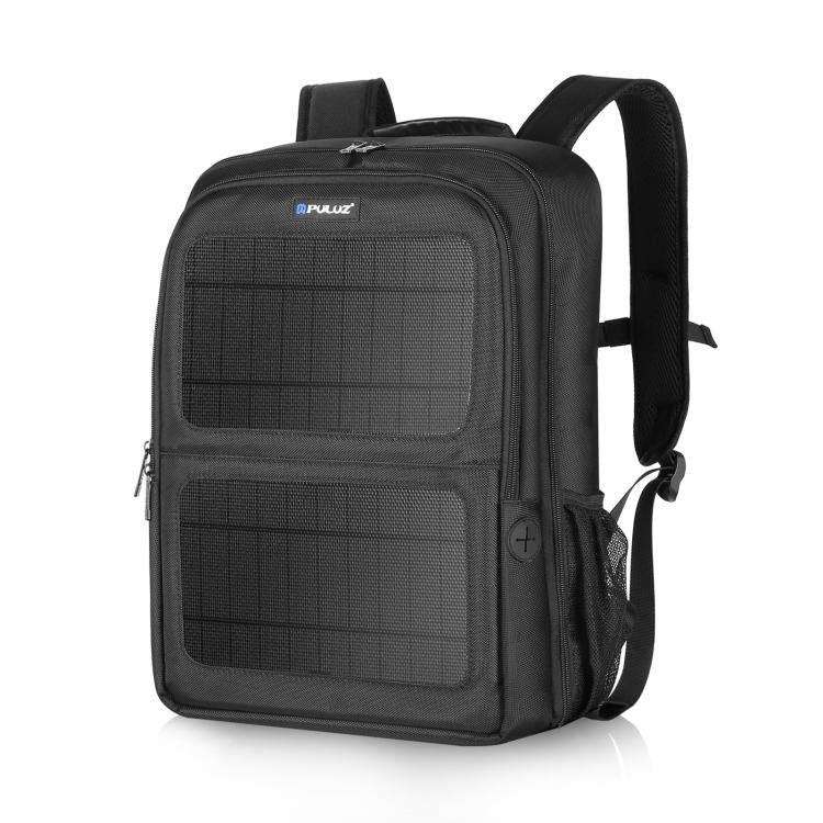 PULUZ Solar Power Outdoor Portable Camera Dual Shoulders Backpack Laptop Bag, Solar Shoulders Backpack
