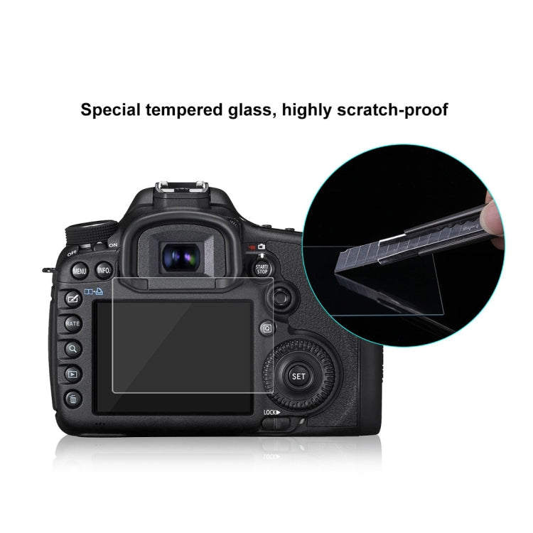 PULUZ 2.5D 9H Tempered Glass Film for Canon 5D Mark III, Compatible with Olympus SH50, Pentax K3 / K3II / 645Z, Sony HX7 / HX9 / HX100 / WX9 / HX30 / HX200 / W670 / W630 / WX100, For Canon 5D Mark III