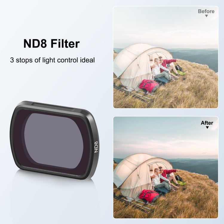 For DJI Pocket 3 PULUZ Magnetic ND8 Camera Lens Filter, ND8 Filter