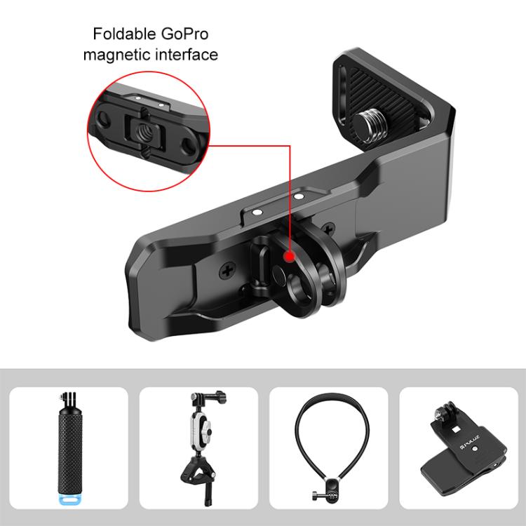 For Insta360 X4 PULUZ Vertical Horizontal Shooting Quick Release Metal  L Bracket, For Insta360 X4 / X5