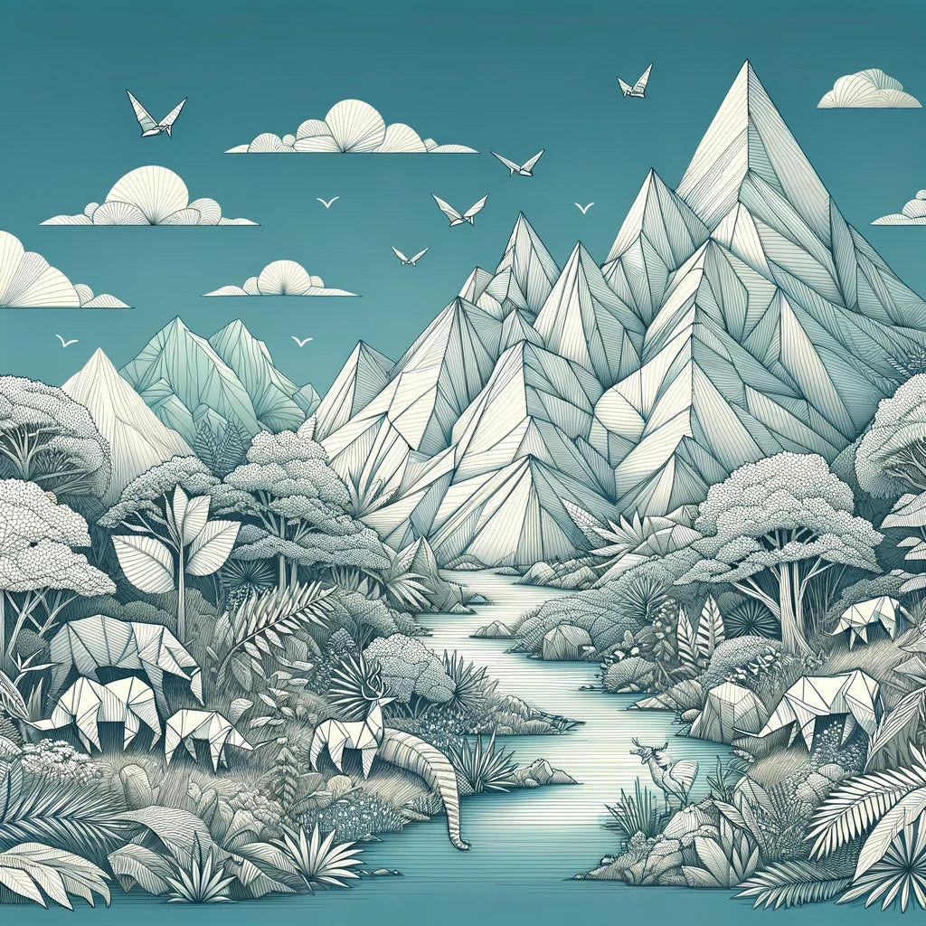 Paper Wilderness Panorama Canvas