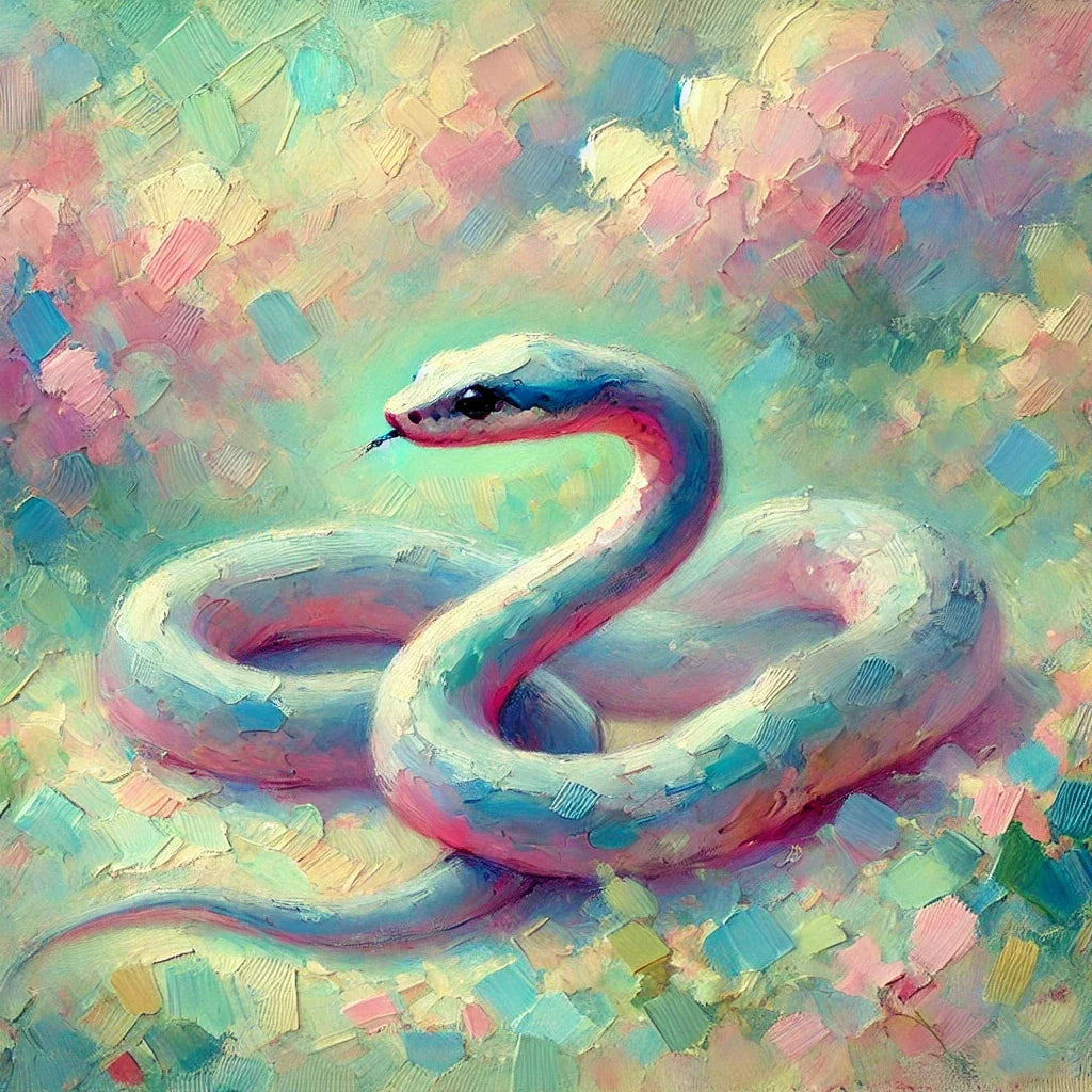 Pastel Snake Canvas
