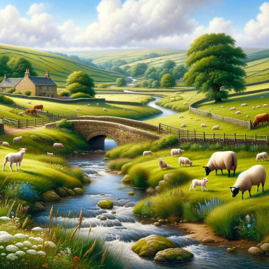 Pastoral Countryside Canvas