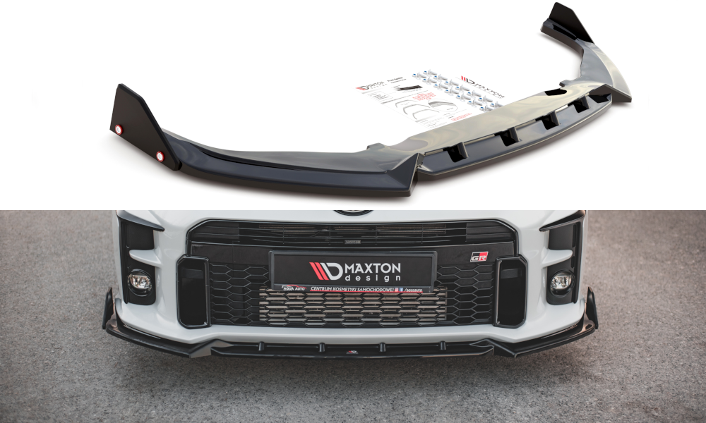 Maxton Design - Aftermarket  FRONT SPLITTER V.2 + FLAPS TOYOTA GR YARIS MK4