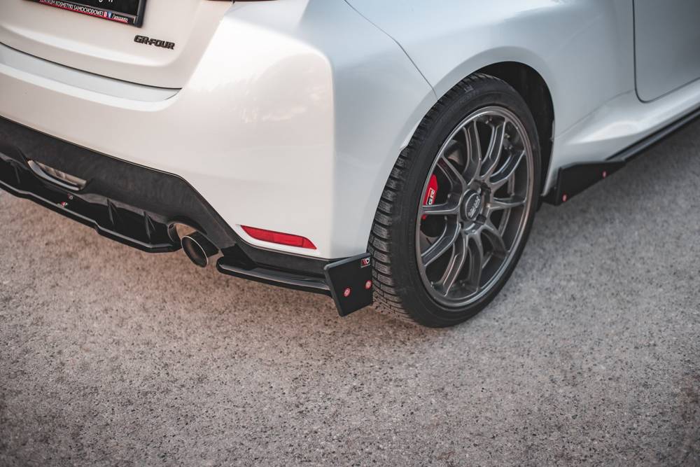 Maxton Design - Aftermarket  REAR SIDE SPLITTERS V.2 + FLAPS TOYOTA GR YARIS MK4