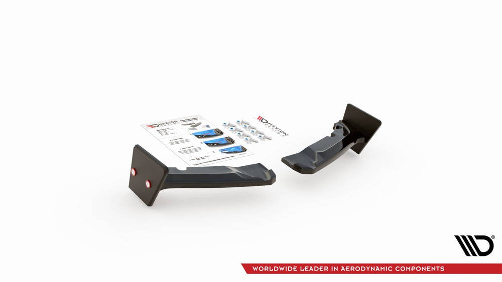 Maxton Design - Aftermarket  REAR SIDE SPLITTERS V.4 + FLAPS TOYOTA GR YARIS MK4