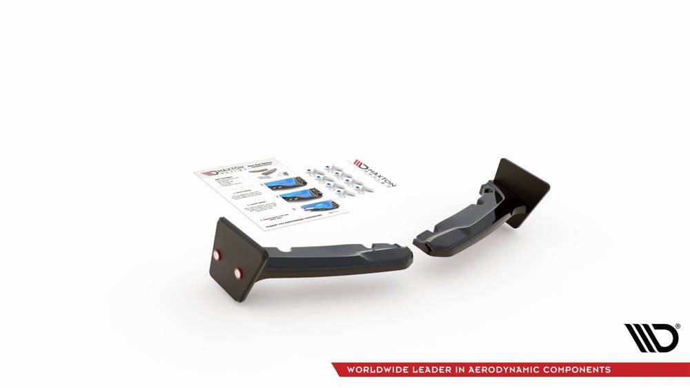 Maxton Design - Aftermarket  REAR SIDE SPLITTERS V.2 + FLAPS TOYOTA GR YARIS MK4