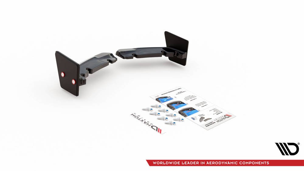 Maxton Design - Aftermarket  REAR SIDE SPLITTERS V.2 + FLAPS TOYOTA GR YARIS MK4
