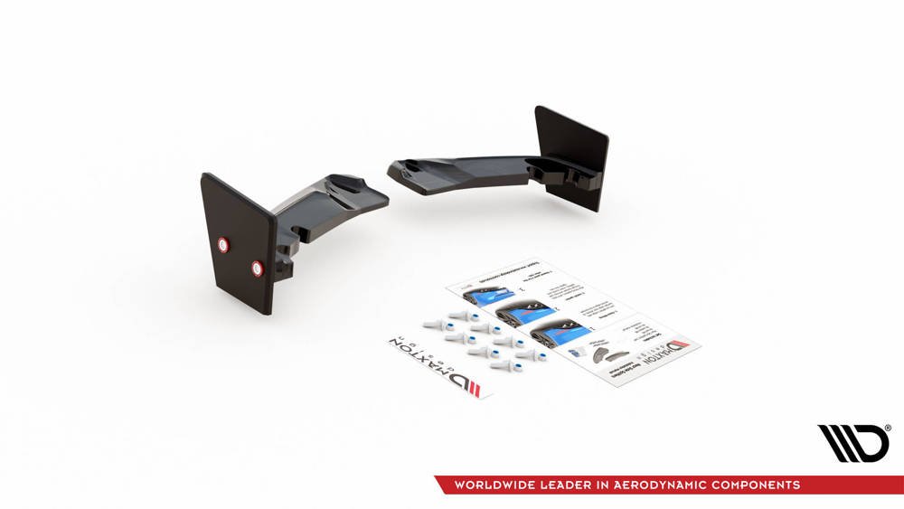Maxton Design - Aftermarket  REAR SIDE SPLITTERS V.4 + FLAPS TOYOTA GR YARIS MK4