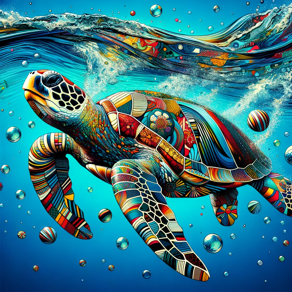 Pop Sea Turtles Canvas