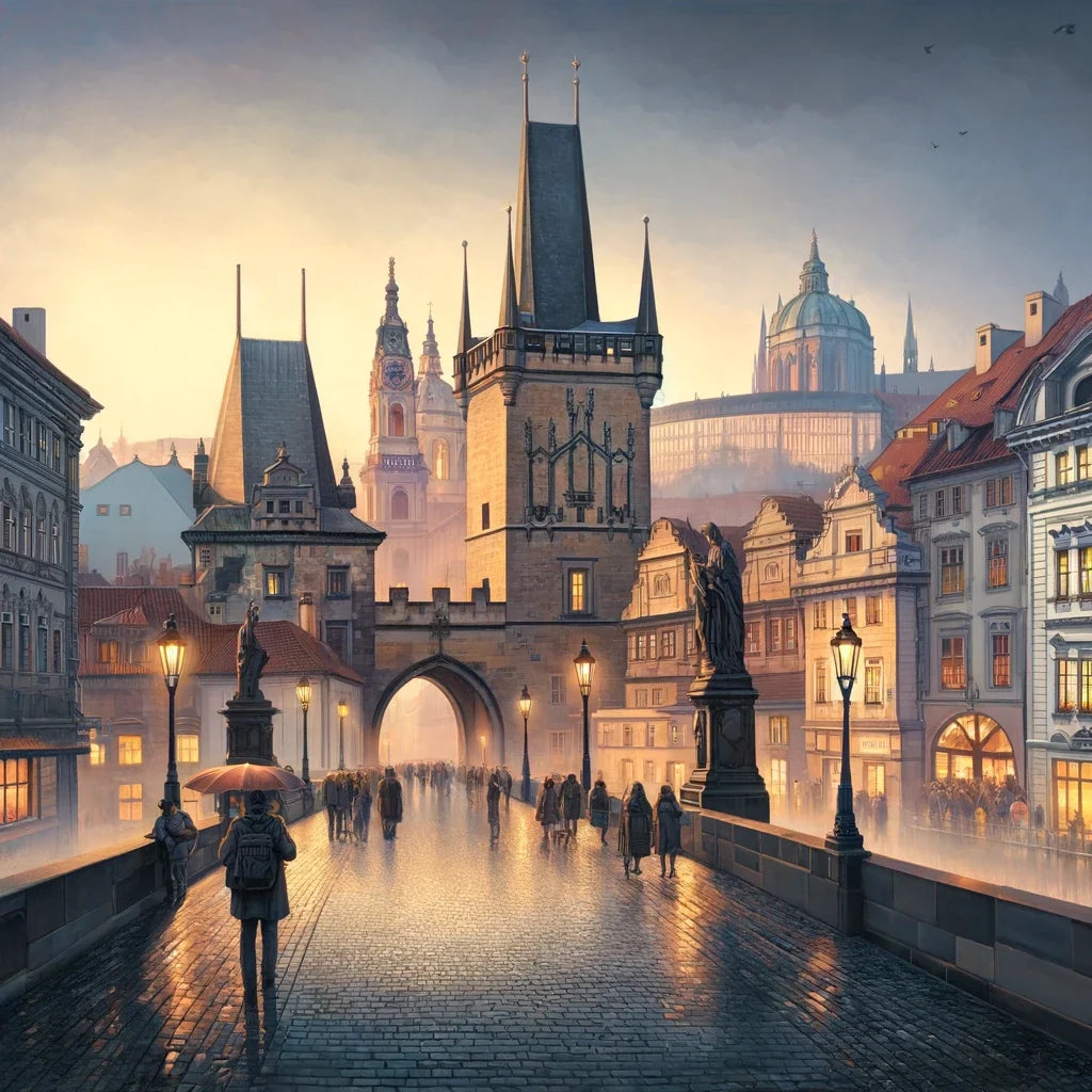 Prague Panorama Canvas
