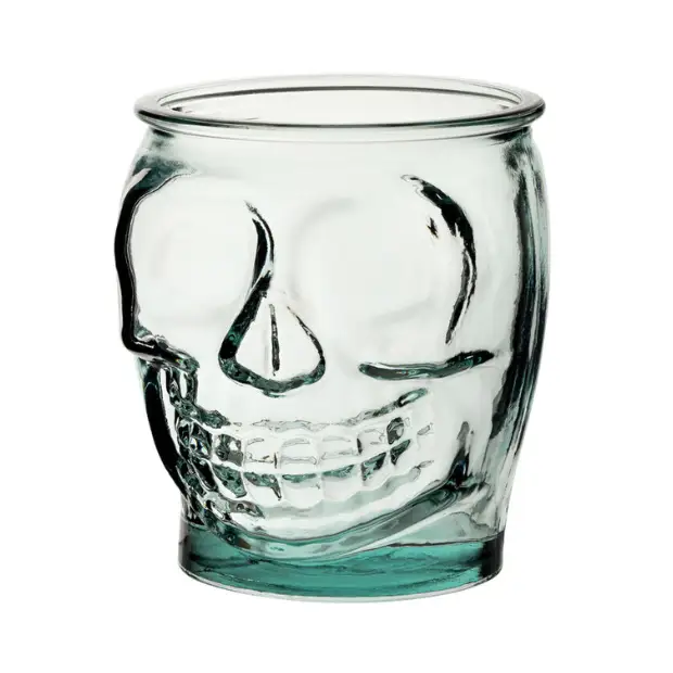 Skull Recycled Glass Jar - 470ml