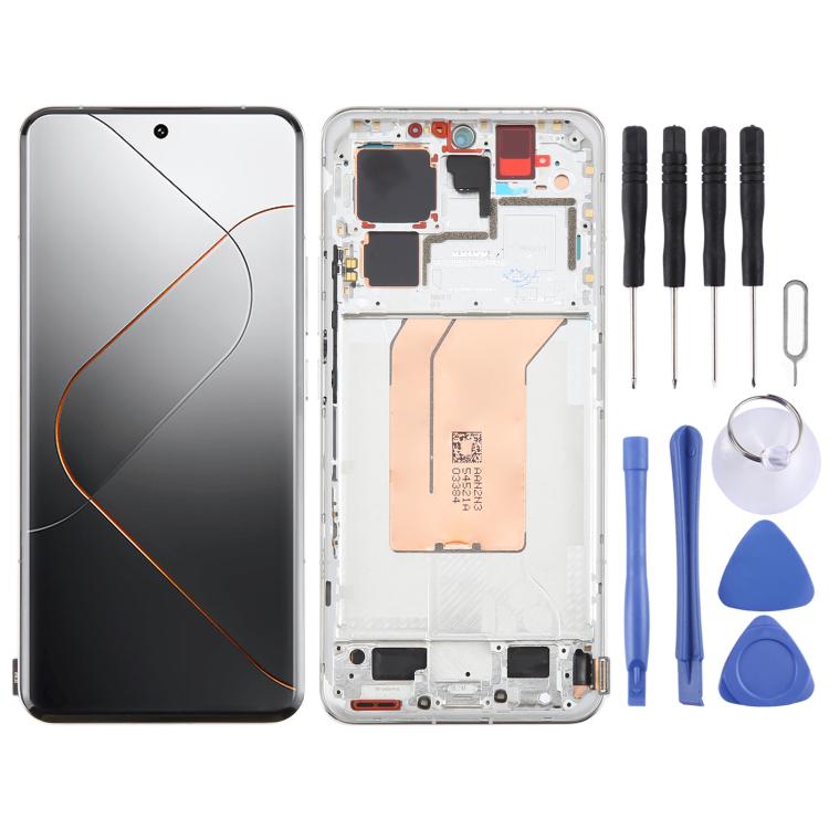 For Xiaomi 14 Pro AMOLED Original LCD Screen Digitizer Full Assembly with Frame, For Xiaomi 14 Pro(Original)