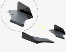Maxton Design - Aftermarket  Street Pro Rear Side Splitters + Flaps Audi S3 Sportback 8Y Facelift